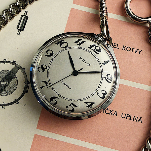 Prim Breguet Kapesní Chromované