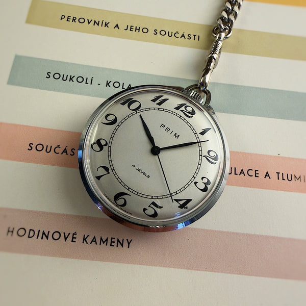 Prim Breguet Kapesní Chromované