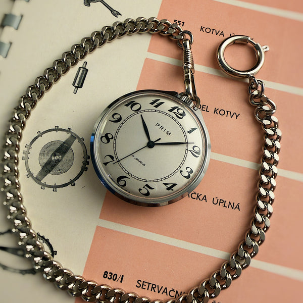 Prim Breguet Kapesní Chromované