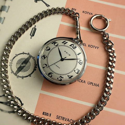 Prim Breguet Kapesní Chromované