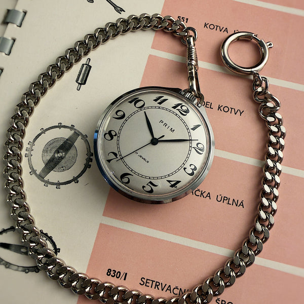Prim Breguet Kapesní Chromované